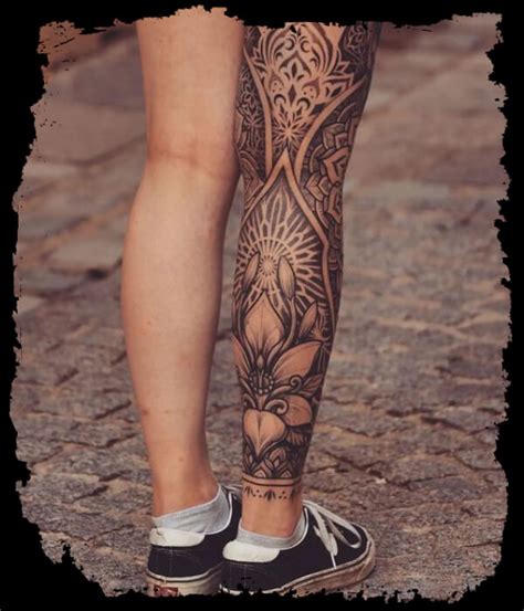 126 Cute, Sexy & Bold Tattoos on Legs for Ladies